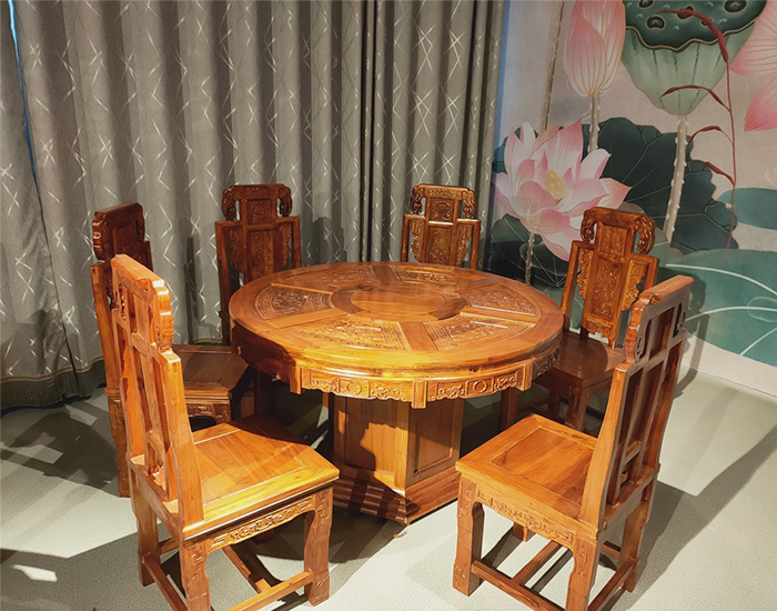 古典老榆木餐桌